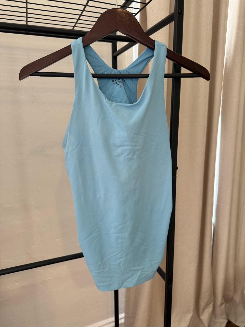 Athleta Light Blue Racerback Tank Top